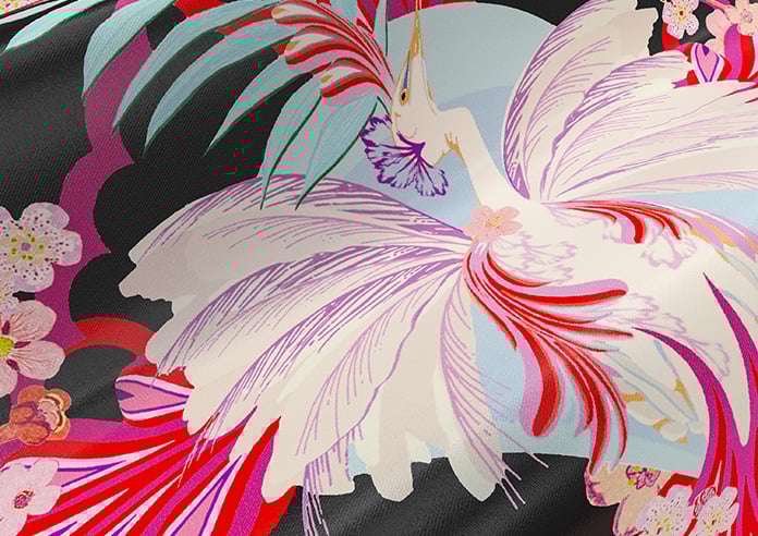 Faded Glamour, Fairground Black - Motorised Roman Blind - Image 4